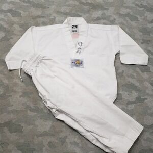 BMA Taekwondo Uniform Youth 000 White Master Kims V-Neck